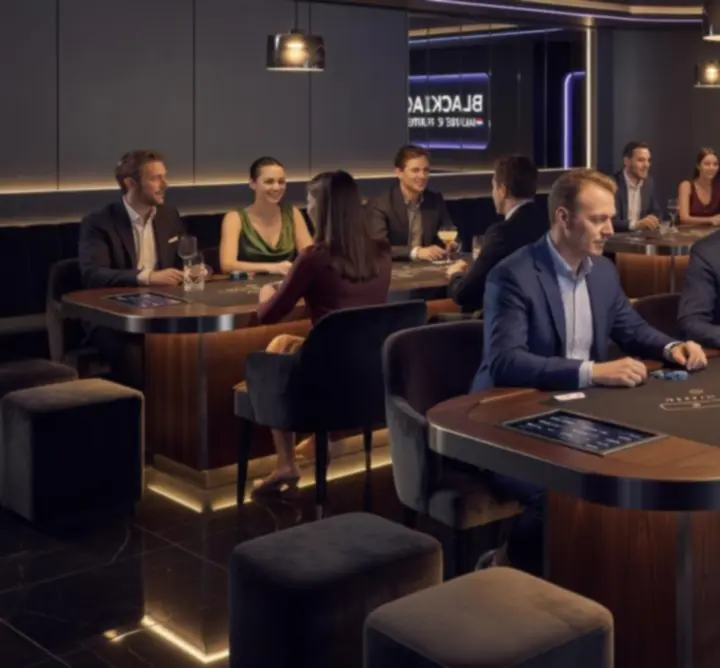 Elegante speelzaal voor blackjack bij DELTA ARANA